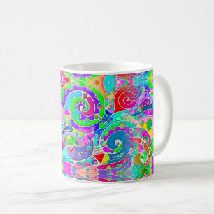 Handgemachte und digital gestrichene Muster Art 22 Kaffeetasse