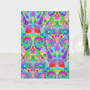 Handgemachte und digital gestrichene Muster Art 22 Karte