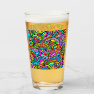 Handgemachte und digital gestrichene Muster Art 27 Glas