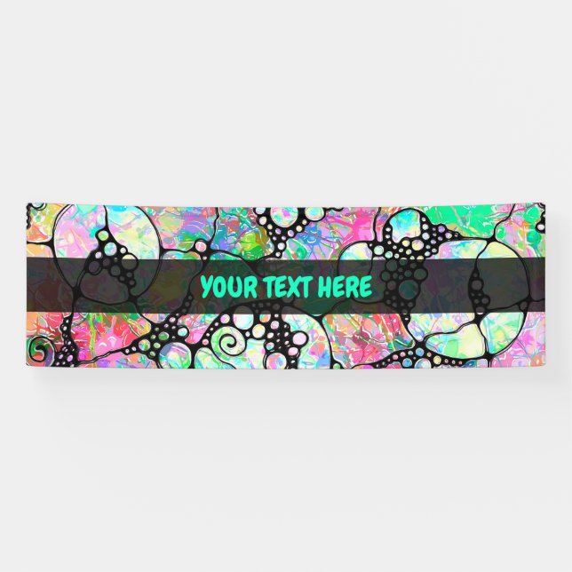 Handgemachte und digital gestrichene Muster Art 31 Banner (Horizontal)