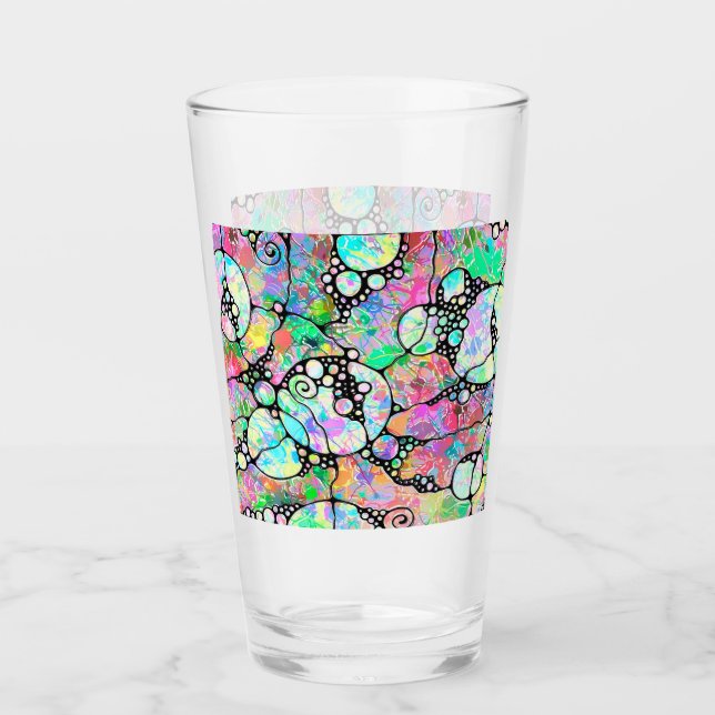 Handgemachte und digital gestrichene Muster Art 31 Glas (Vorderseite)