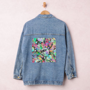 Handgemachte und digital gestrichene Muster Art 31 Jeansjacke