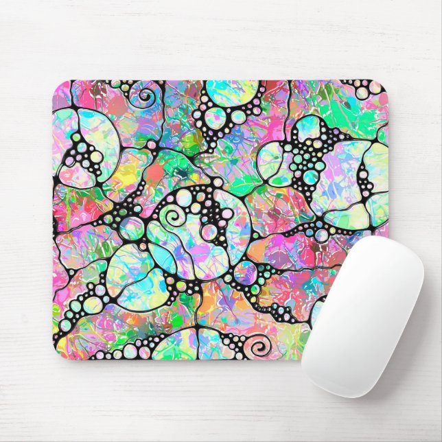 Handgemachte und digital gestrichene Muster Art 31 Mousepad (Mit Mouse)