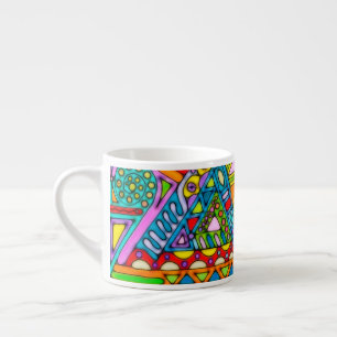 Handgemachte und digital gestrichene Muster Art 53 Espressotasse