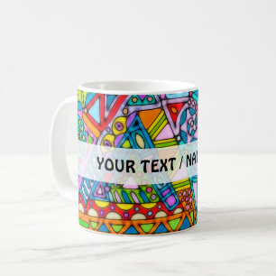 Handgemachte und digital gestrichene Muster Art 53 Kaffeetasse