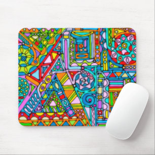 Handgemachte und digital gestrichene Muster Art 53 Mousepad