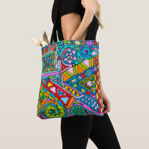 Handgemachte und digital gestrichene Muster Art 53 Tasche