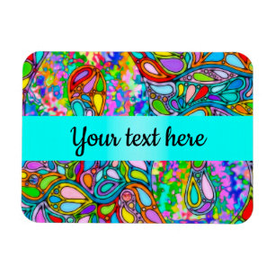 Handgemachte und digital gestrichene Muster Art 54 Magnet