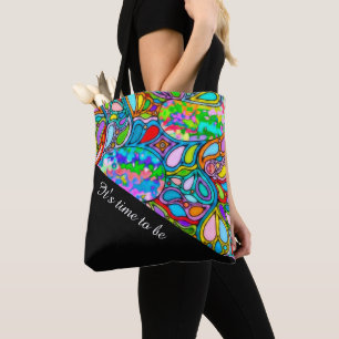 Handgemachte und digital gestrichene Muster Art 54 Tasche
