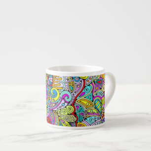 Handgemachte und digital gestrichene Muster Art 6 Espressotasse