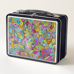 Handgemachte und digital gestrichene Muster Art 6 Metall Brotdose