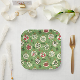 Handgemachte Weihnachts-Schmuck-Papierplatten Pappteller
