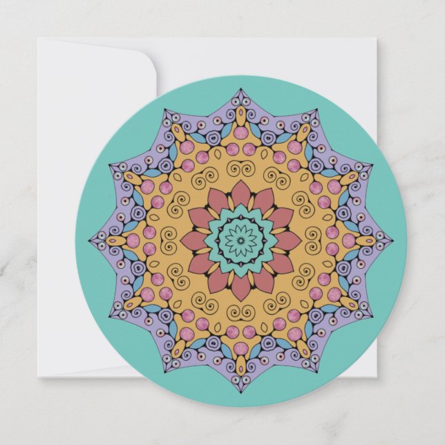 Handgemälde Mandala Uhr Gesicht 1 (Vorderseite)