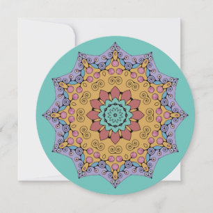 Handgemälde Mandala Uhr Gesicht 1