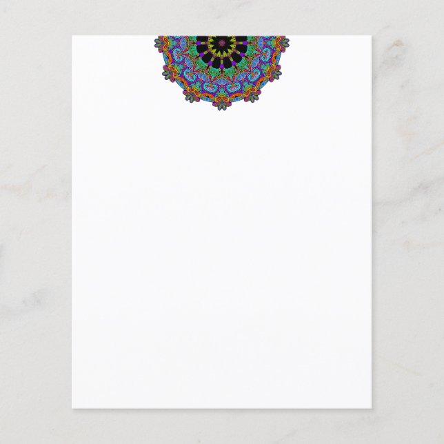 Handgemälde Mandala Uhr Gesicht 24 (Vorderseite)