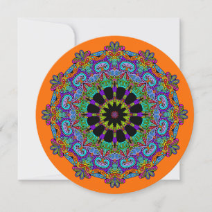 Handgemälde Mandala Uhr Gesicht 24