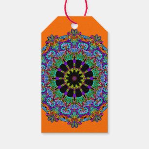 Handgemälde Mandala Uhr Gesicht 24 Geschenkanhänger