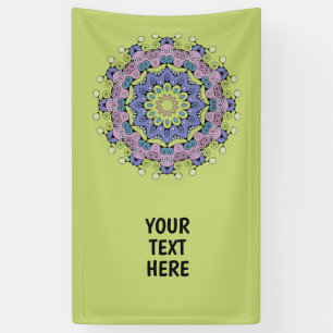 Handgemälde Mandala Uhr Gesicht 2 Banner