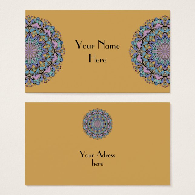 Handgemälde Mandala Uhr Gesicht 3 (Vorne & Hinten)