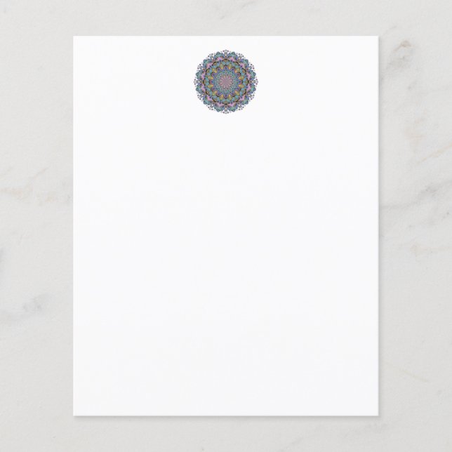 Handgemälde Mandala Uhr Gesicht 3 (Vorderseite)