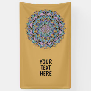 Handgemälde Mandala Uhr Gesicht 3 Banner