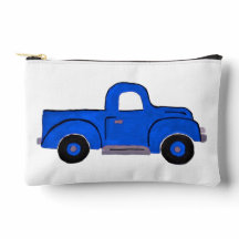 Handgemalt Blue Truck Mehrzweck-Zip-Beutel