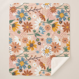 Handgemalt Blumenmuster-23136 Sherpadecke