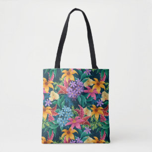 Handgemalt Exotic Floral Muster Tasche