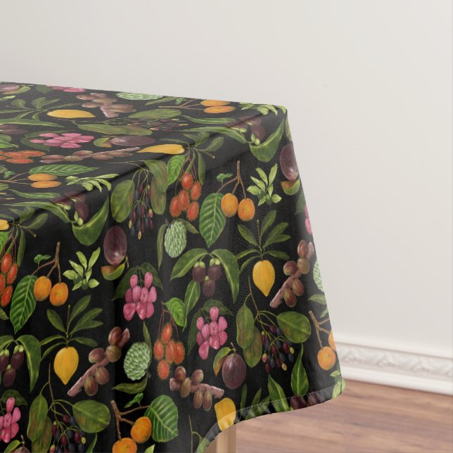 Handgemalt farbenfrohe exotische tropische Fruchtm Tischdecke (Beispiel)