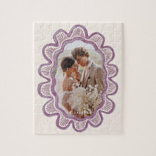 handgemalt liblassrosa, ovales Foto