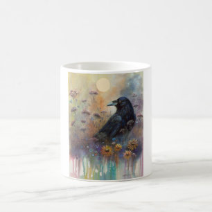 Handgemalt mit Wildblumen Kaffeetasse