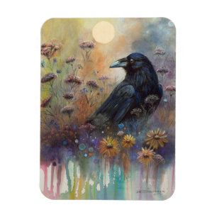 Handgemalt mit Wildblumen Magnet