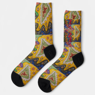 Handgemalt von mir Eindruck auf den Gegenstand Kun Socken