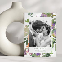 Handgemalt Wasserfarben Blumengarten Foto