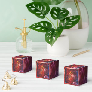 Handgemalte abstrakte Fantasie-Malerei Geschenkschachtel