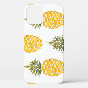 Handgemalte Ananas: Aquarell Nahtlos. Case-Mate iPhone Hülle