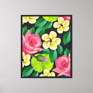 Handgemalte Blume Design-67459 Leinwanddruck