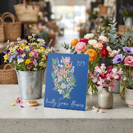 Handgemalte Blumen Markt Bauernstand Preis Florist Sockelschild