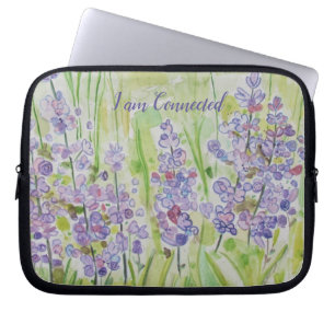 Handgemalte Blumen werde ich - Laptop-Hülse Laptopschutzhülle
