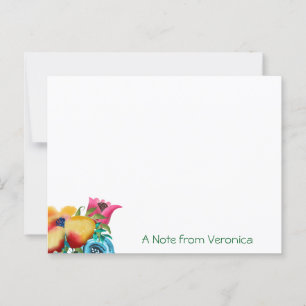 Handgemalte Blütenblütenblüten Postkarte