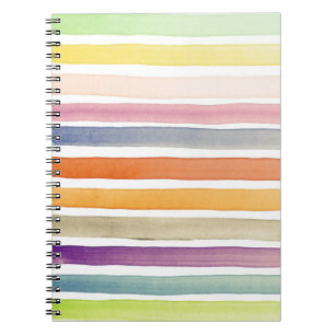 Handgemalte Bürstenanschläge des Aquarells, Fahn Notizblock