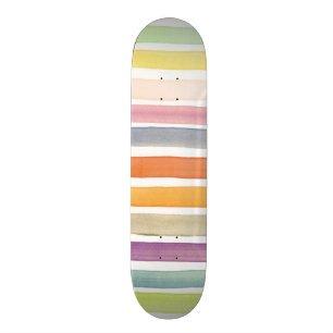 Handgemalte Bürstenanschläge des Aquarells, Fahn Skateboard
