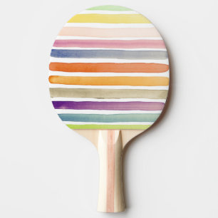 Handgemalte Bürstenanschläge des Aquarells, Fahn Tischtennis Schläger