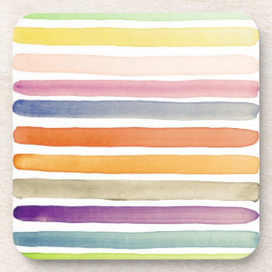 Handgemalte Bürstenanschläge des Aquarells, Fahn Untersetzer