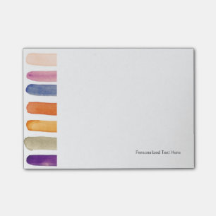 Handgemalte Bürstenanschläge des Aquarells, Fahnen Post-it Klebezettel
