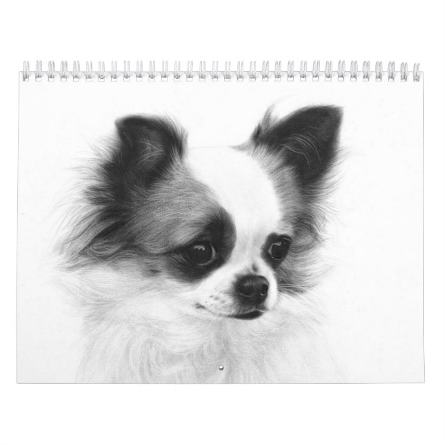 Handgemalte Chihuahua-Portraits Kalender (Titelbild)