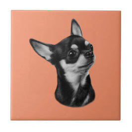 Handgemalte Chihuahua von Porträtmaler Fliese