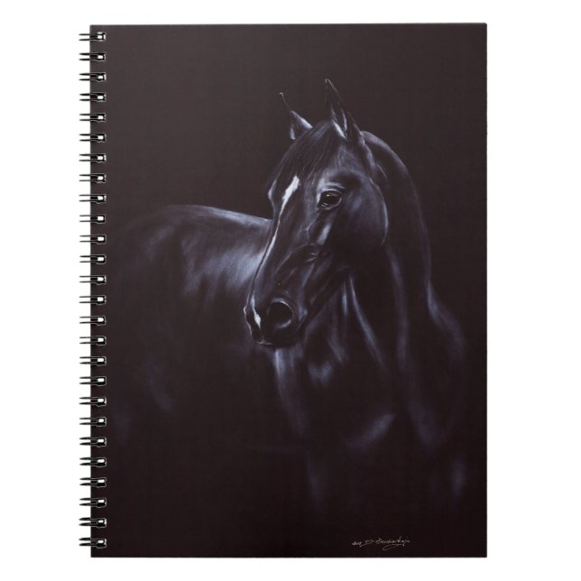Handgemalte Equine Art Notizblock (Vorderseite)