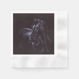 Handgemalte Equine Art Serviette