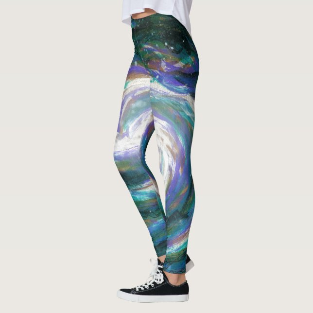 Handgemalte Galaxie Leggings (Links)